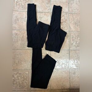 3 pairs Gap basic black leggings